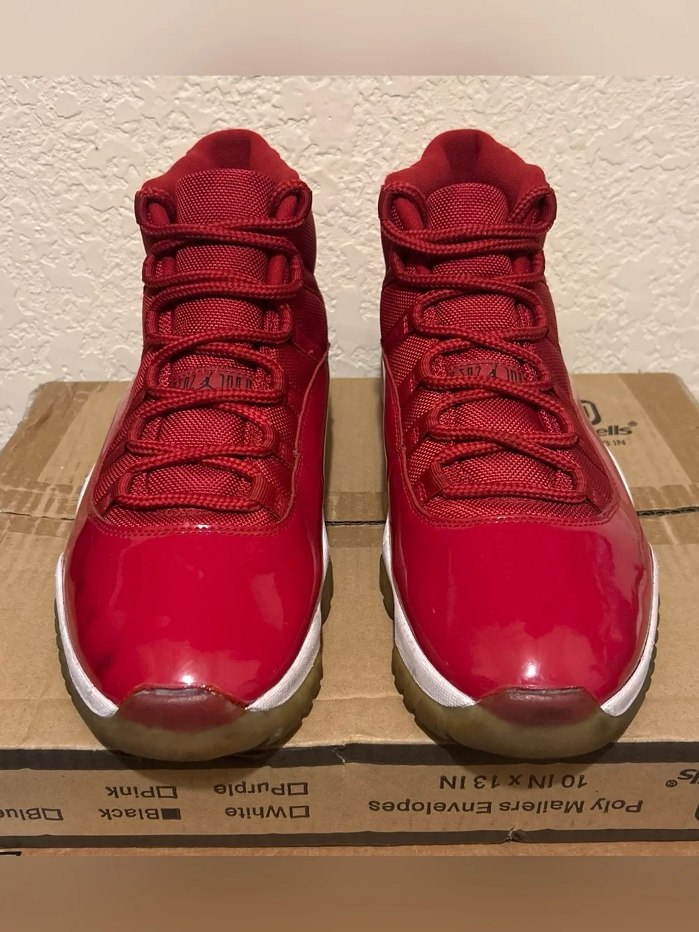 Nike Air Jordan 11 Retro ‘96’ Red with Black Jumpman Size 12